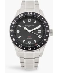 Montblanc - 1858 Gmt Automatic 42Mm Stainless Steel Watch, Ref No. Mb129615 - Lyst