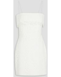 Rasario - Cotton-blend Corded Lace Mini Dress - Lyst