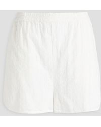 Rag & Bone - April Broderie Anglaise Cotton Shorts - Lyst
