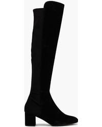 Stuart Weitzman - Gillian 60 overknees aus veloursleder und microstretch - Lyst
