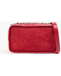 Jonathan Simkhai - Amaya Studded Suede And Leather Cross-Body Bag - Lyst