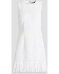 Rebecca Vallance - Fringed Tweed Mini Dress - Lyst