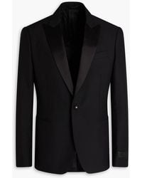 Versace - Grain De Poudre Wool And Mohair-Blend Blazer - Lyst