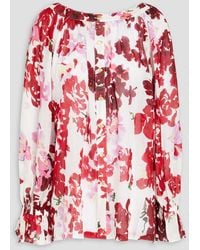 Aje. - Le Corsaire Floral-print Linen And Silk-blend Shirt - Lyst