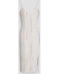Missoni - Kleid aus rippstrick mit metallic-effekt - Lyst