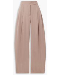 The Attico - Gary Wool-twill Wide-leg Pants - Lyst