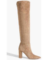 Gianvito Rossi - Piper 85 Suede Over-The-Knee Boots - Lyst
