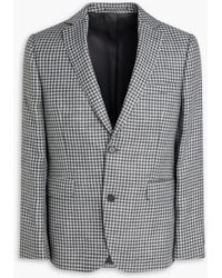 Officine Generale - Gingham Linen And Wool-Blend Blazer - Lyst