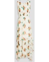 Ulla Johnson - Sarai Printed Silk-crepon Maxi Dress - Lyst
