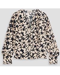 Ulla Johnson - Safi Printed Crepe Blouse - Lyst