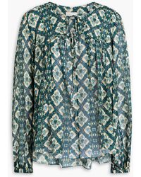 Isabel Marant - Ametissa Printed Silk-crepon Blouse - Lyst