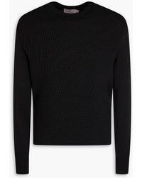 Canali - Cable-knit Cotton-blend Sweater - Lyst