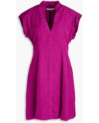 10 Crosby Derek Lam - Christina Satin-jacquard Mini Dress - Lyst
