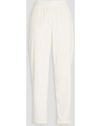 James Perse - Cotton-corduroy Tapered Pants - Lyst