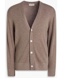 Officine Generale - Miles Ribbed Wool Cardigan - Lyst