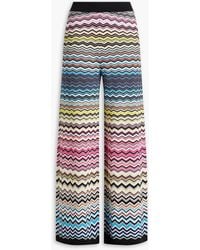 Missoni - Crochet-knit Wide-leg Pants - Lyst