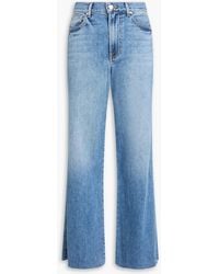 Veronica Beard - Kasey Mid-Rise Wide-Leg Jeans - Lyst