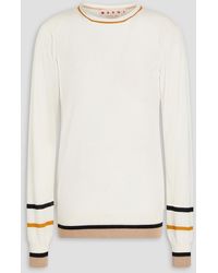 Marni - Wool And Silk-blend Sweater - Lyst