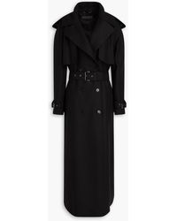Alberta Ferretti - Double-breasted Wool-blend Felt Coat - Lyst