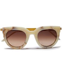 Rodebjer D-frame Marbled Acetate Sunglasses - Multicolor