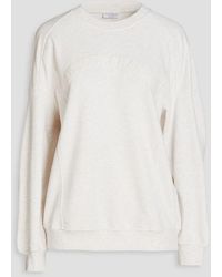 Brunello Cucinelli - Embellished French Cotton-terry Sweatshirt - Lyst