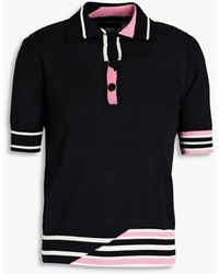 Boutique Moschino - Striped Cotton-blend Polo Sweater - Lyst
