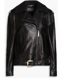 Alberta Ferretti - Leather Biker Jacket - Lyst