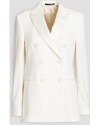 Paul Smith - Double-breasted Cotton-blend Blazer - Lyst