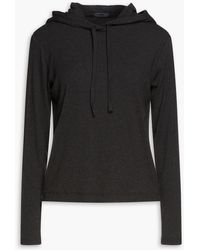 ATM - Ribbed Stretch-modal Hoodie - Lyst