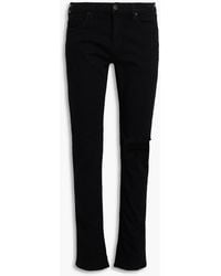 PAIGE - Jeans mit schmalem bein aus denim in distressed-optik - Lyst