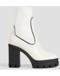 Giuseppe Zanotti - Cubalibre Embellished Smooth And Stretch-leather Ankle Boots - Lyst