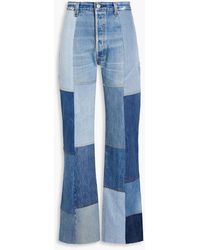 Levi's - Amina hoch sitzende jeans mit geradem bein in patchwork-optik - Lyst