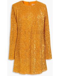 Stine Goya - Odis Sequined Knitted Mini Dress - Lyst