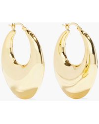 Shashi 18-karat Gold-plated Hoop Earrings - Metallic