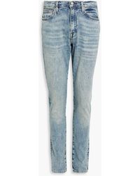 FRAME - L'homme Athletic Slim-fit Faded Denim Jeans - Lyst