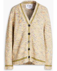 RE/DONE - Carrain Marled Ribbed-knit Cardigan - Lyst