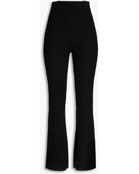 Ba&sh - Gimmo Ribbed-knit Straight-leg Pants - Lyst