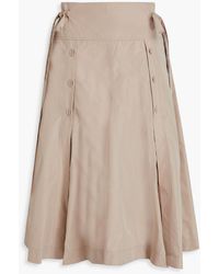 3.1 Phillip Lim - Cotton-blend Poplin Midi Skirt - Lyst