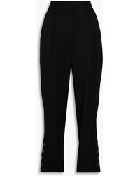 Giorgio Armani - Karottenhose aus woll-twill mit falten - Lyst