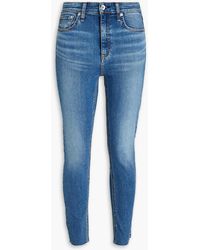 Rag & Bone - Nina Cropped High-rise Skinny Jeans - Lyst
