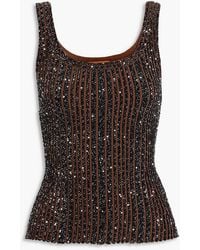 Missoni - Sequin-Embellished Ribbed-Knit Tank - Lyst