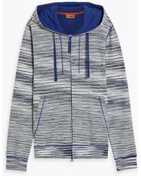 Missoni - Space-dyed French Cotton-terry Zip-up Hoodie - Lyst