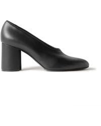Co. Leather Court Shoes - Black