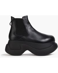 Marni - Leather Platform Chelsea Boots - Lyst