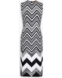 Missoni - Striped Cotton-blend Dress - Lyst
