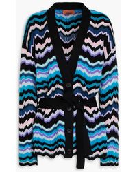 Missoni - Brushed Crochet-knit Cardigan - Lyst