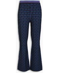 Diane von Furstenberg - Schlaghose "ashdon" aus jacquard-strick - Lyst