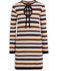 Missoni - Jacquard-Knit Wool Mini Dress - Lyst