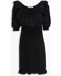 Alessandra Rich - Slingback-pumps "rachyl" aus leder mit straußenleder-effekt - Lyst