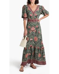 FARM Rio Women's Red Nature Beauty Scarf Maxi-dress | Lyst